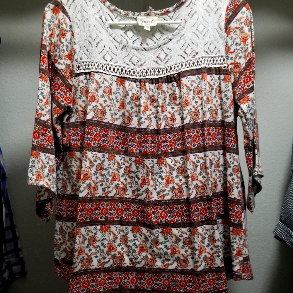 3/4 sleeve top